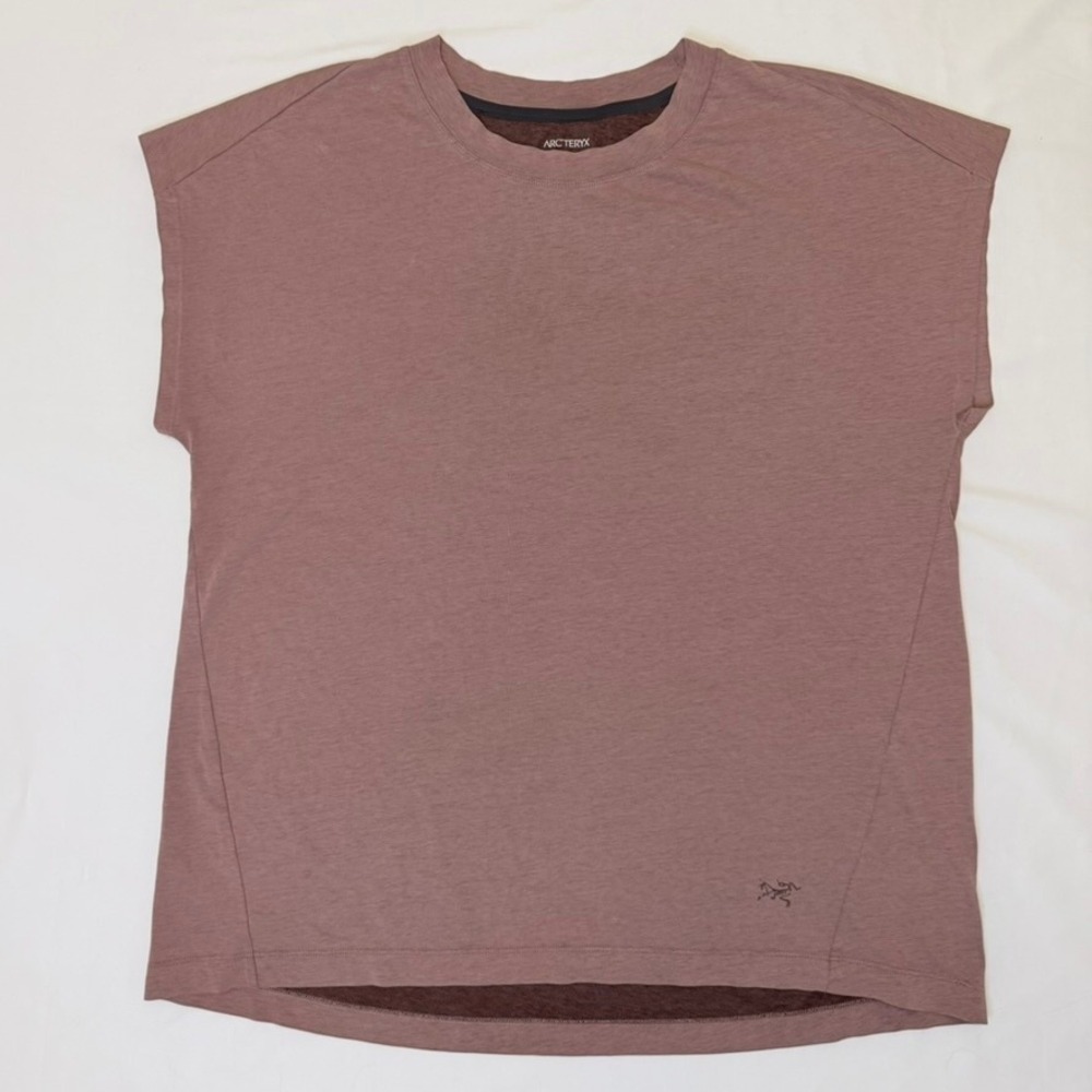 Arc'teryx, Lana Merino Wool Blend Top, Large, Fig, Hiking Activewear, MSRP $70